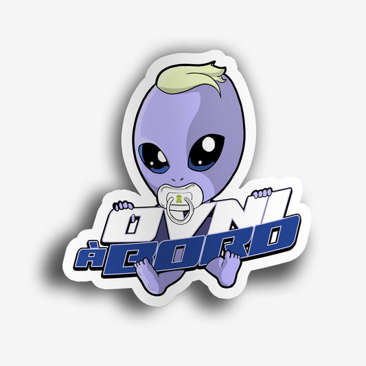 LA ZONE - AUTOCOLLANT OVNI À BORD