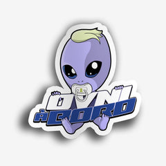 LA ZONE - AUTOCOLLANT OVNI À BORD