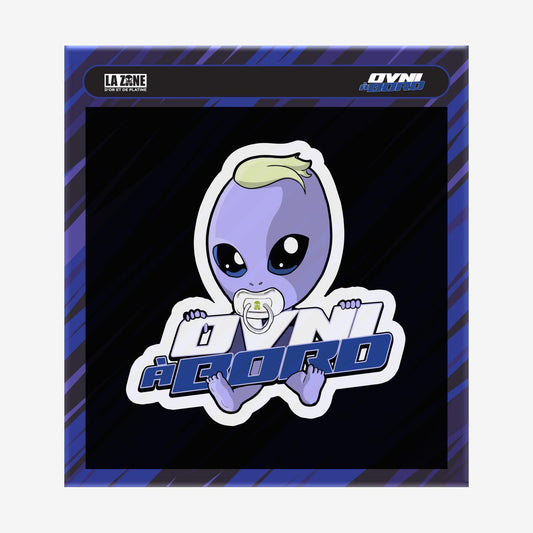 LA ZONE - AUTOCOLLANT OVNI À BORD